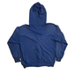 90's Jerzees Blue Blank Zip Up Hoodie Sweatshirt - Medium - 21" x 26"