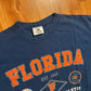 90's Galt Sand University Florida Gators College Navy Blue Tshirt - Medium - 21" x 30"