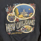 90's Jerzees New Orleans Black Crewneck Sweatshirt - Large - 23" x 26"