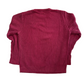 Boston Crew Red Cotton Chunky Knit Maroon Red Sweater - Large - 23" x 27"