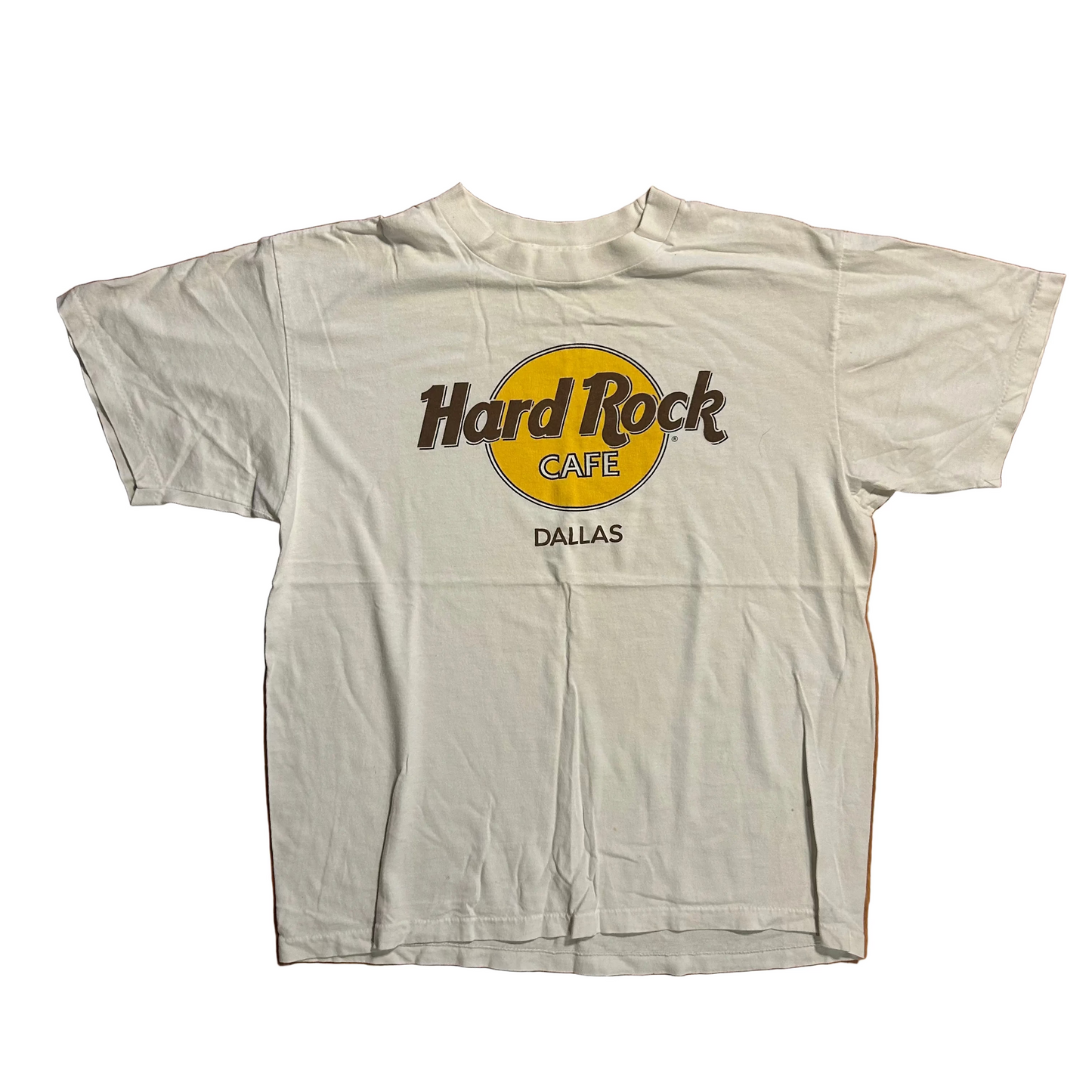 90’s Hard Rock Cafe Dallas White Tshirt - Medium - 21" x 26"