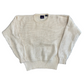 Allen Jolly Wool Cream Chunky Knit Sweater - XLarge - 24" x 25"