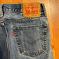 Levis 505 Light Wash Denim Blue Jeans - 32" x 27"