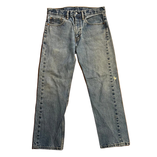 Levis 505 Light Wash Denim Blue Jeans - 32" x 27"