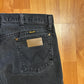 Wrangler 13MWZWK Black Denim Jeans - 34" x 30.5"