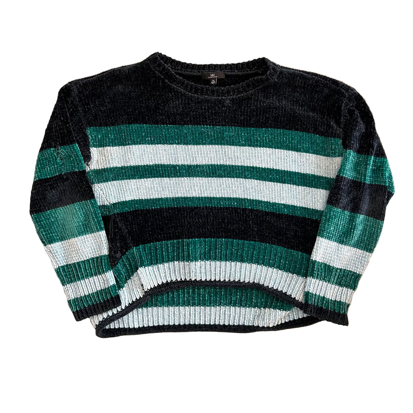 My Michelle Green Polyester Sweater - Cropped Large - 22" x 20"