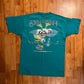 90’s FOTL Fudpucker’s Destin Florida Pucker Up Teal Blue Green Tshirt - Medium - 21" x 29"