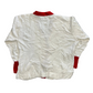 Broadway Knitting Mills Starfire Party Sales Manager Jackie White Red Cardigan Sweater - XLarge - 24" x 26"