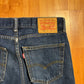 Levis 505 Dark Wash Denim Blue Jeans - 31" x 30.5"