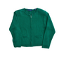 Karen Scott Green Acrylic Wool Zip Up Sweater - Medium - 20" x 21"