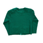 Karen Scott Green Acrylic Wool Zip Up Sweater - Medium - 20" x 21"