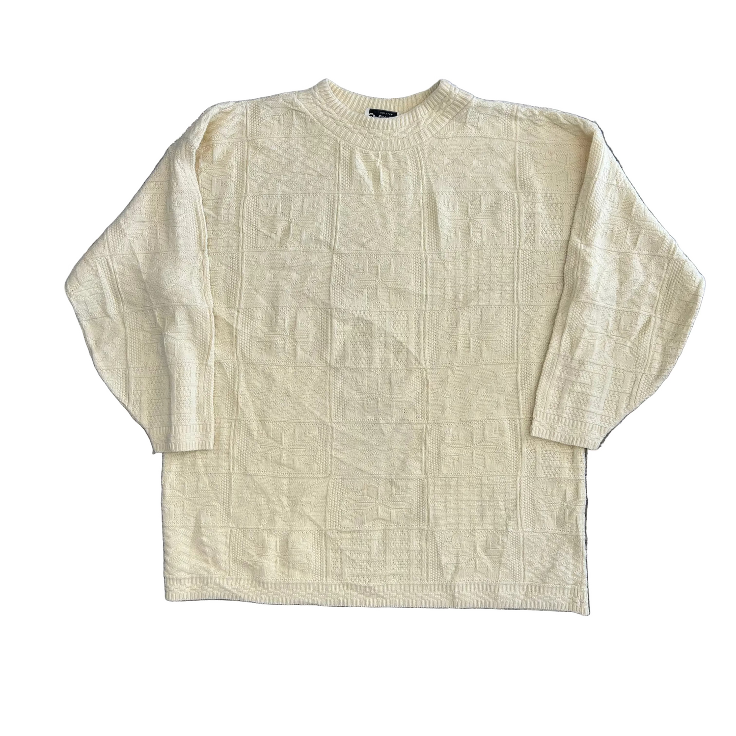Spunky Acrylic Yellow Knit Sweater - XLarge - 24" x 28"
