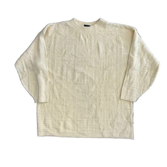 Spunky Acrylic Yellow Knit Sweater - XLarge - 24" x 28"