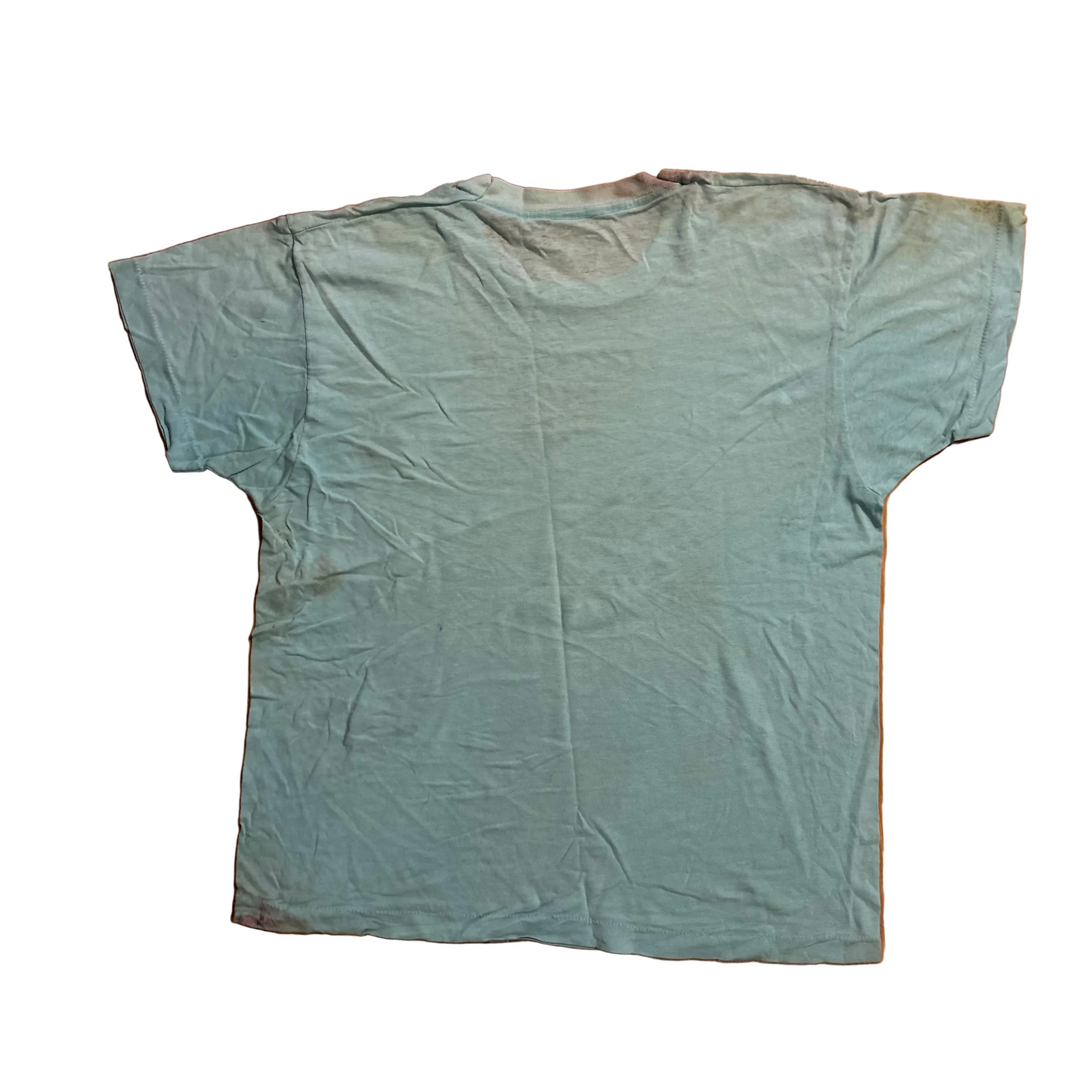 80’s Screen Stars Louisiana Yard Dog Al Gator Blue Paper Thin Tshirt - Medium - 21" x 27"