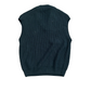 Green Chunky Knit VNeck Sweater Vest - Medium - 21" x 28"