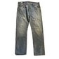 Levi's 501 Distressed Washed Denim Blue Jeans - 36" x 32"