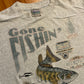 90’s Ozark Mountain Gone Fishin’ Grey Tshirt - Large - 23.5" x 31"