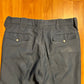 80/90's Dacron Shedder Exclusive Navy Blue Pearl Snap Dress Pants Slacks - 34" x 29"