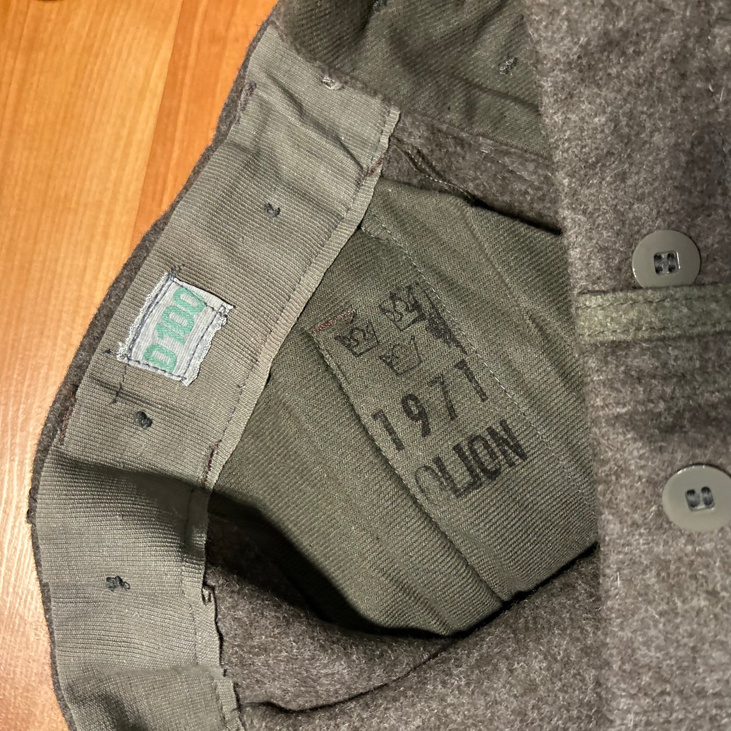 70's Wool Military Cargo Pants - 34" x 30"