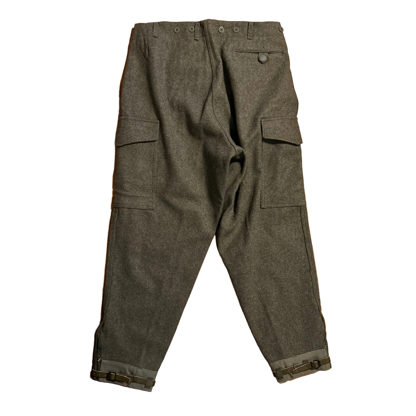 70's Wool Military Cargo Pants - 34" x 30"