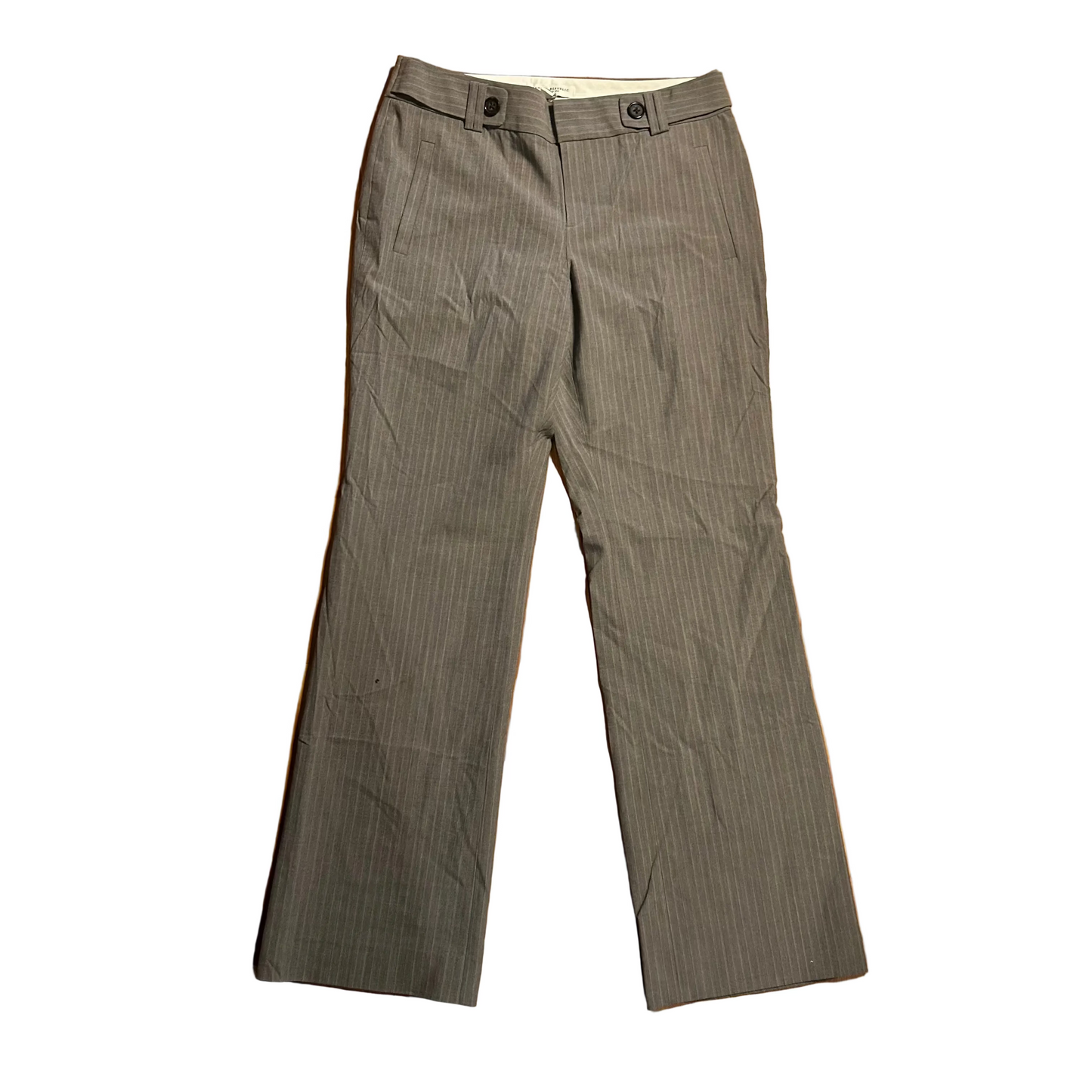 NWT DS Banana Republic Grey Striped Dress Pants Slacks - 32" x 32"