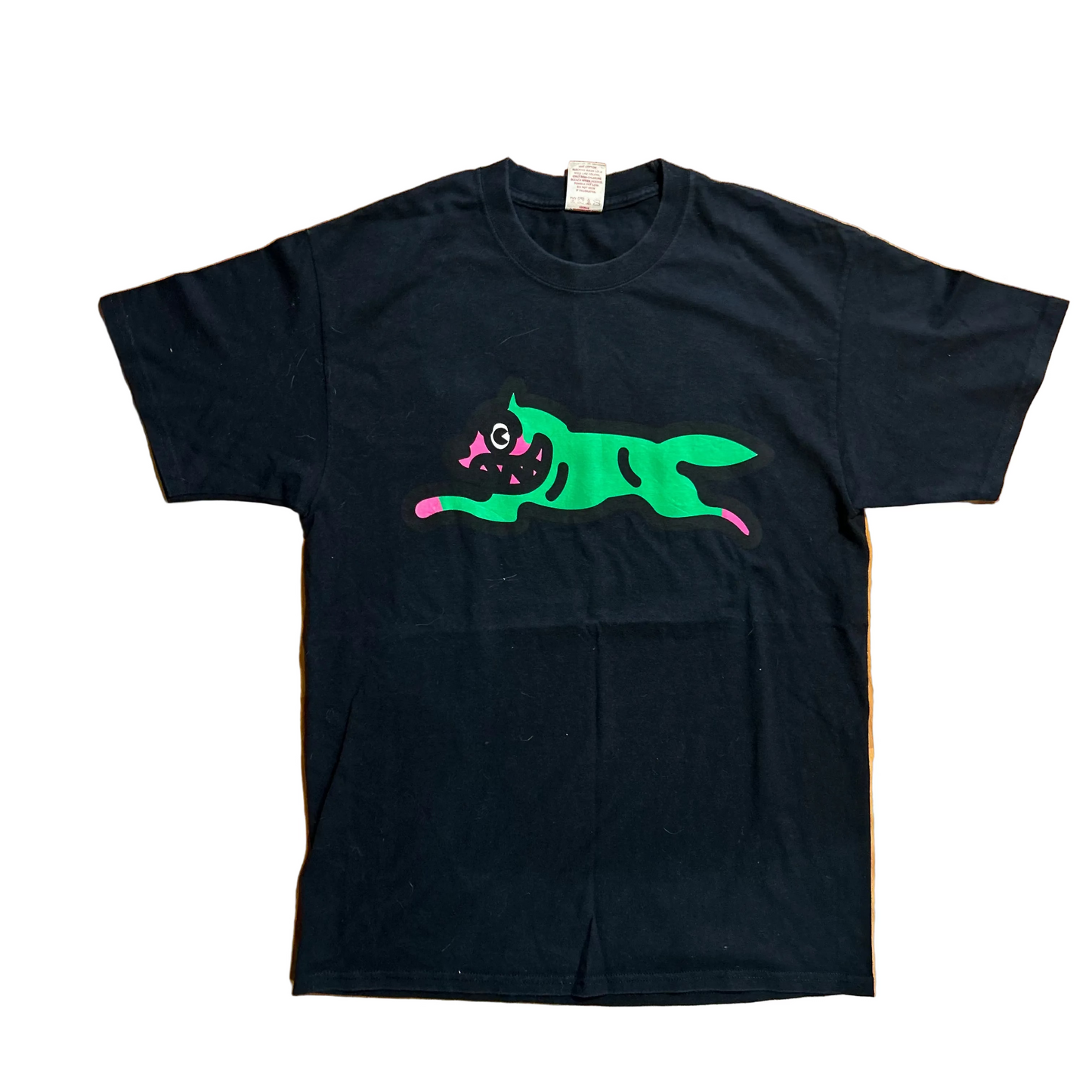00's ICECREAM Billionaire Boys Club Running Dog Nigo Pharrell Black Tshirt - Medium - 20" x 28"