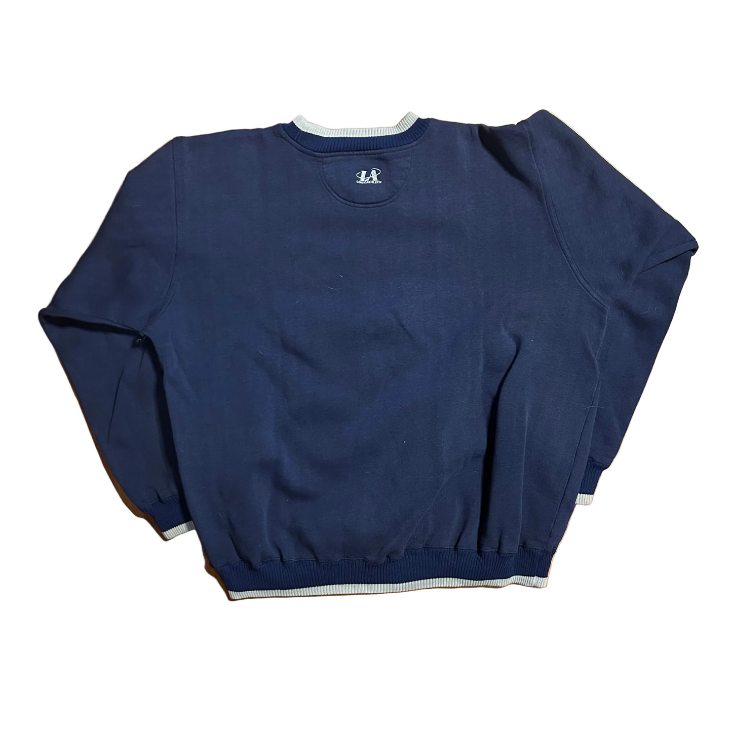 Logo Athletic Dallas Cowboys NFL Navy Blue Crewneck Sweatshirt - XLarge - 25" x 26"