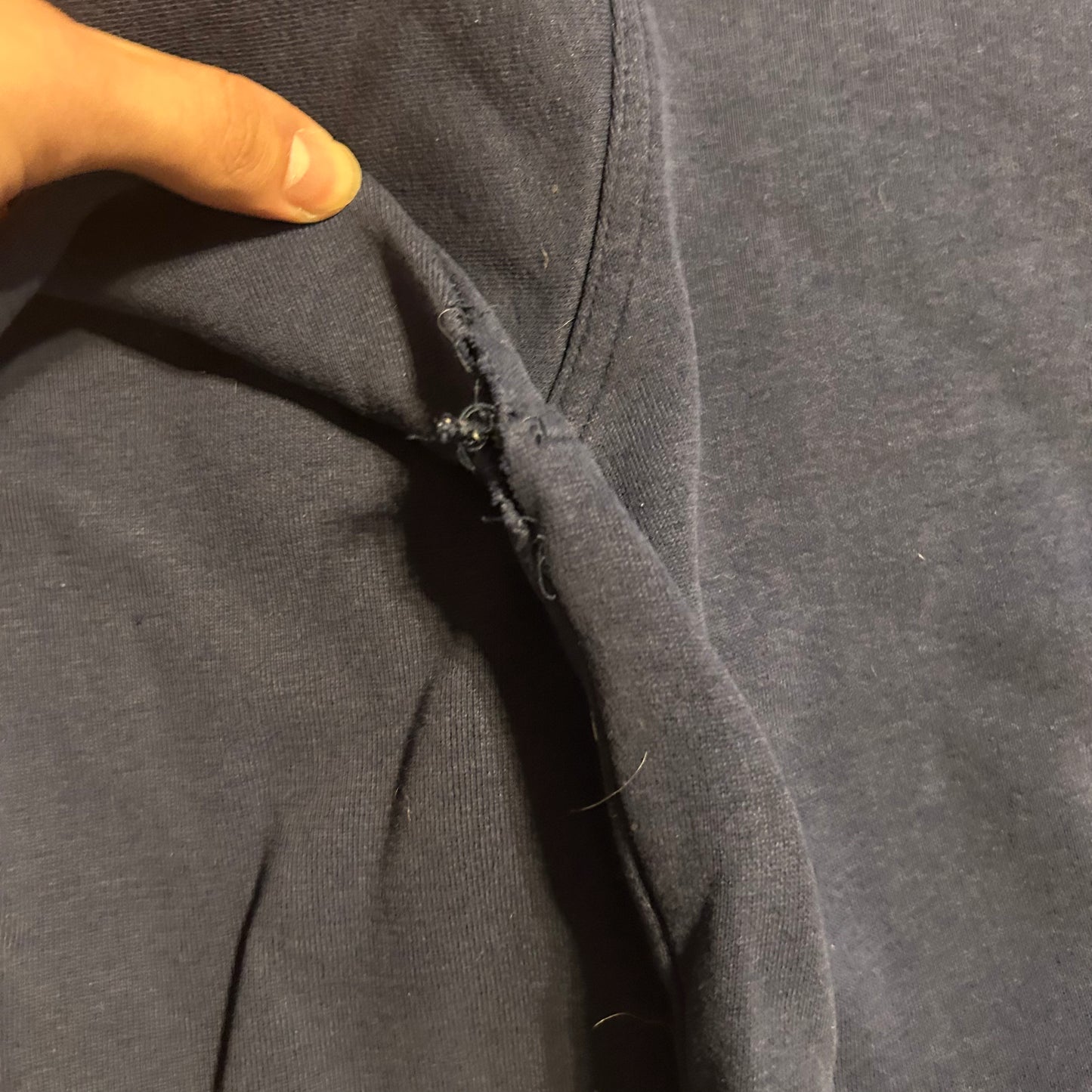 Logo Athletic Dallas Cowboys NFL Navy Blue Crewneck Sweatshirt - XLarge - 25" x 26"