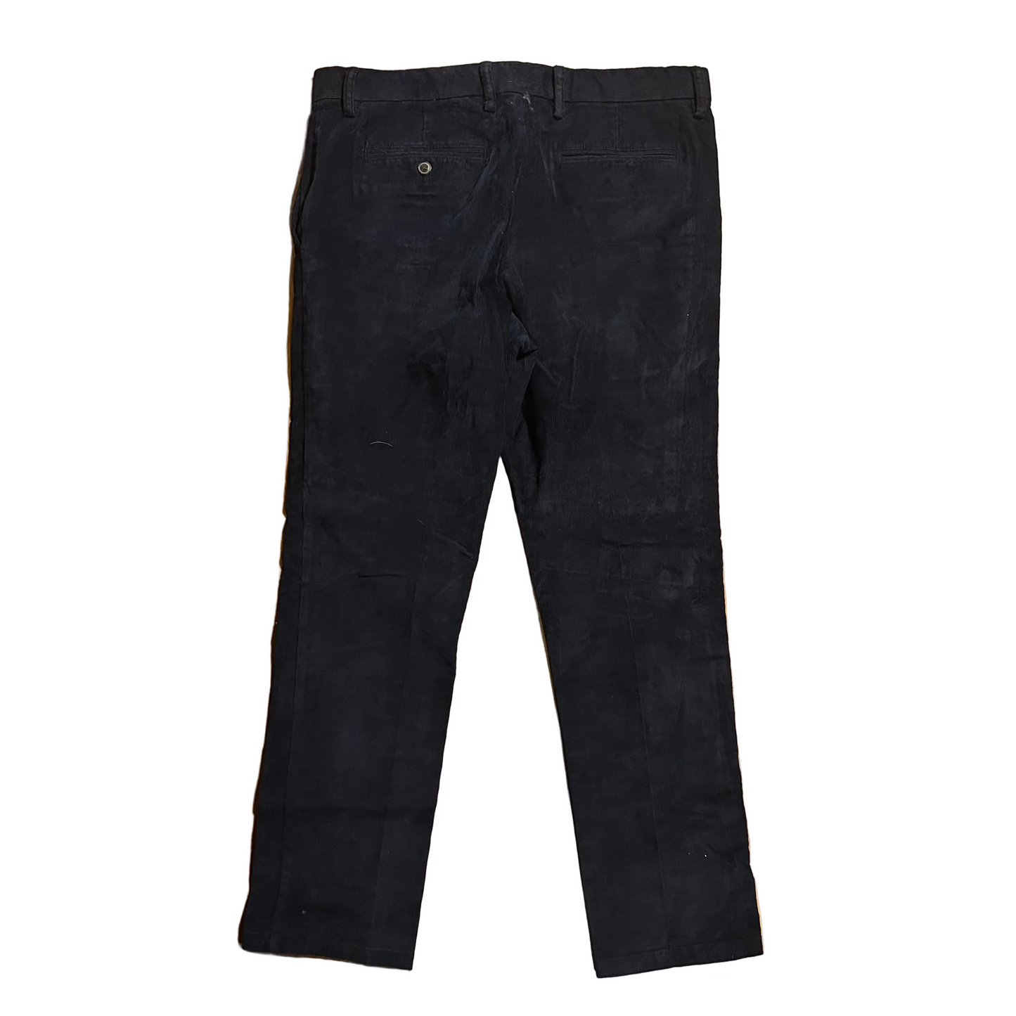 Old Navy Ultimate Slim Flex Needlepoint Corduroy Navy Blue Pants - 35" x 29"