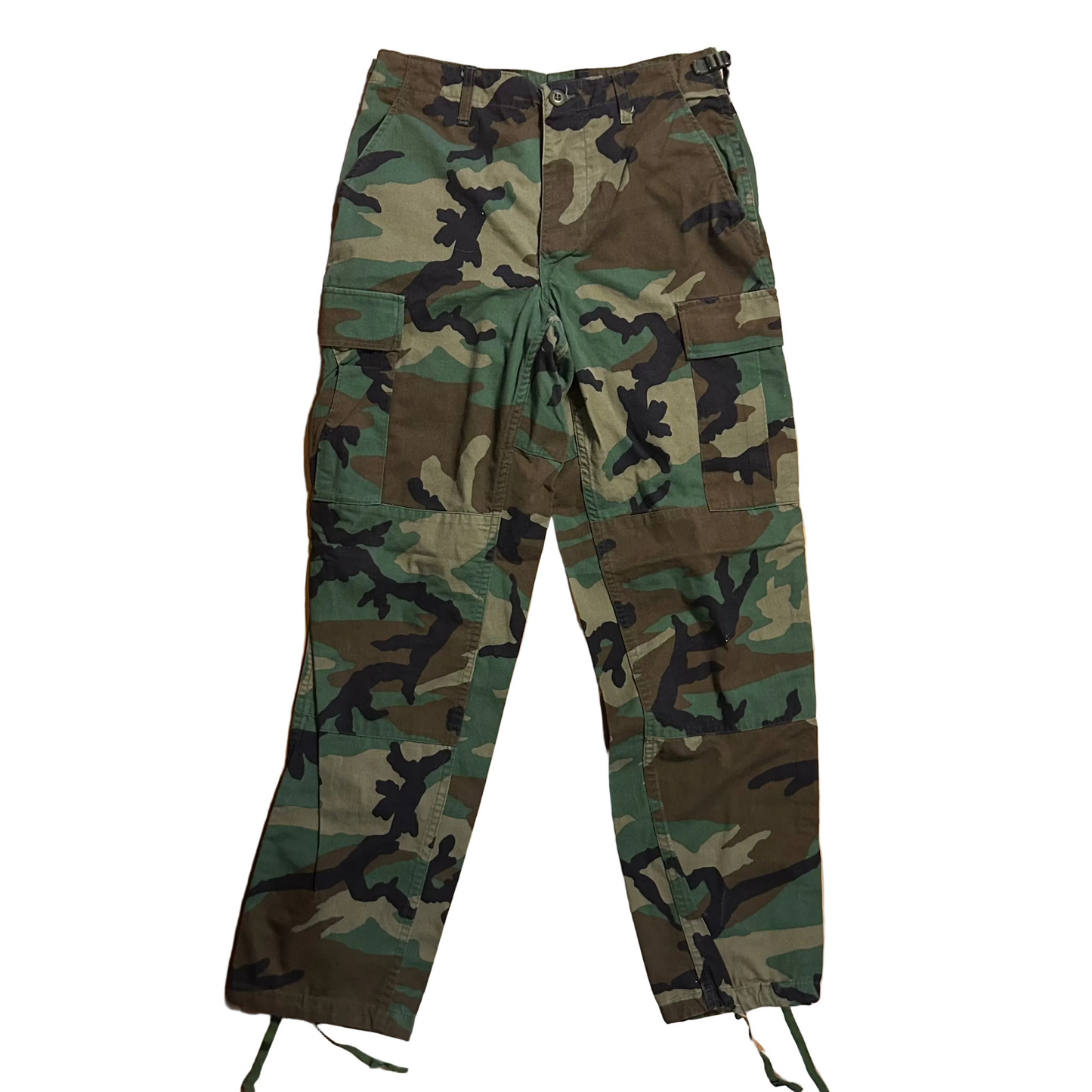 00's Military Camouflage Pants - Adjustable waist - 30" x 31"