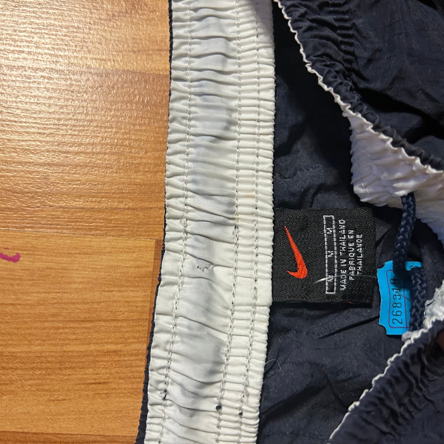 Nike Navy Blue Nylon Swishy Pants - 28" x 30.5"