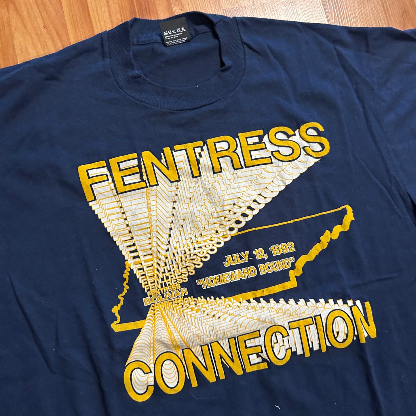 90’s Screen Stars Fentress Connection Tennessee Navy Blue Tshirt - Large - 22" x 28.5"