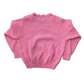 80's College Point Acrylic Pink Lace Sweater - Medium - 20" x 22"