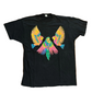 80/90’s Screen Stars Parrots Black Cotton Tshirt - Large - 23" x 31"