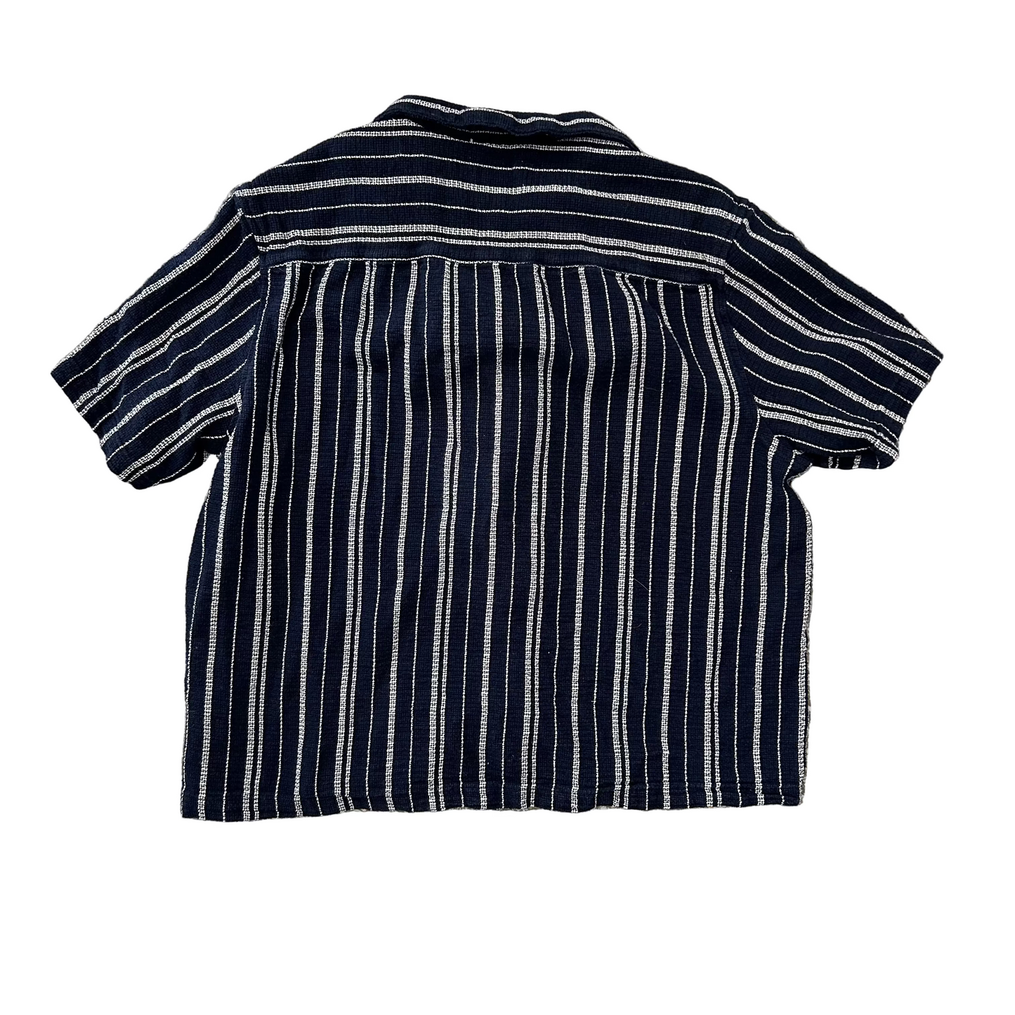 H&M Black White Striped Button Up Shirt - XLarge - 24" x 26"