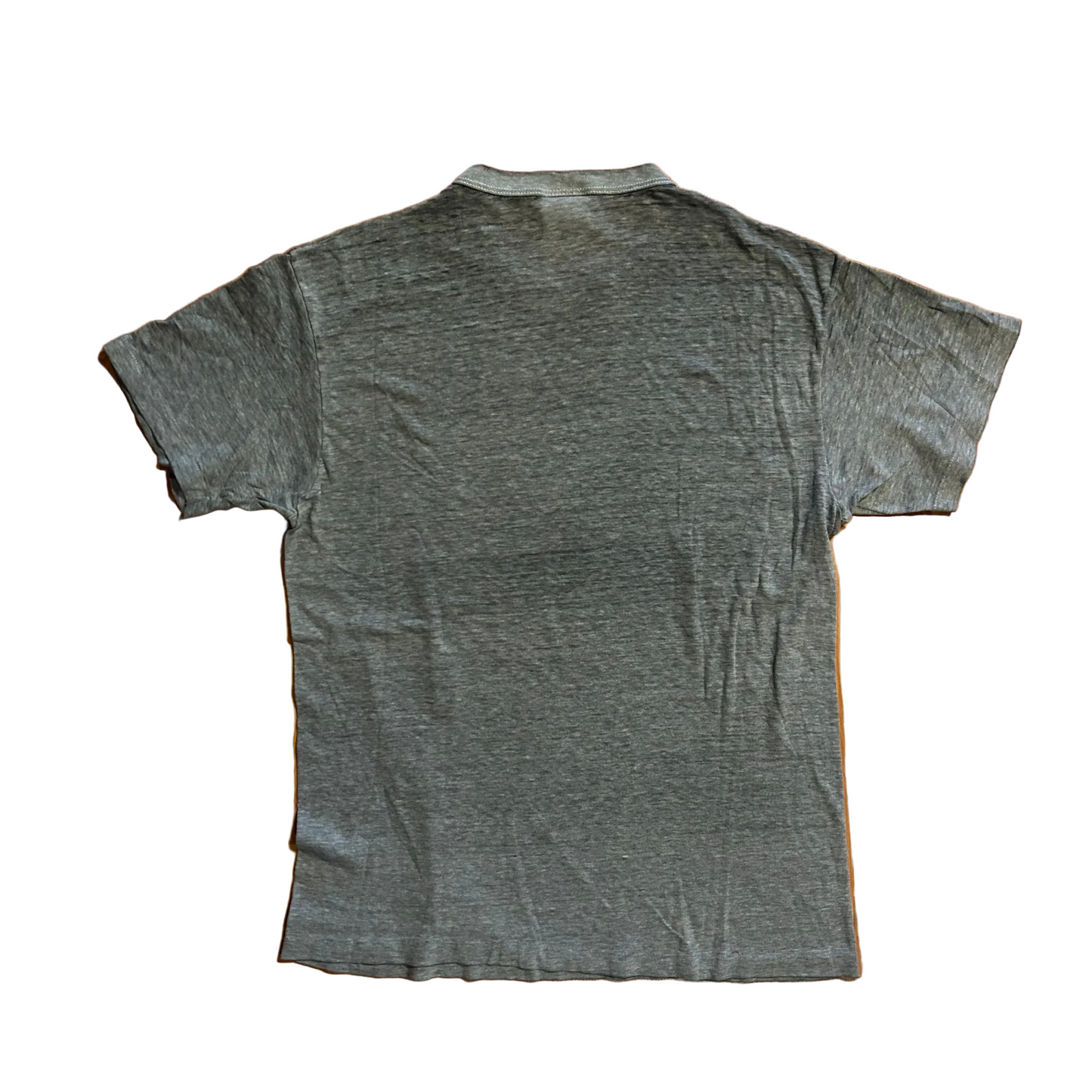80/90’s Hanes Polycotton Methodist Memphis Hospitals Cardiac Rehab Grey Paper Thin Tshirt - Small - 19" x 26"