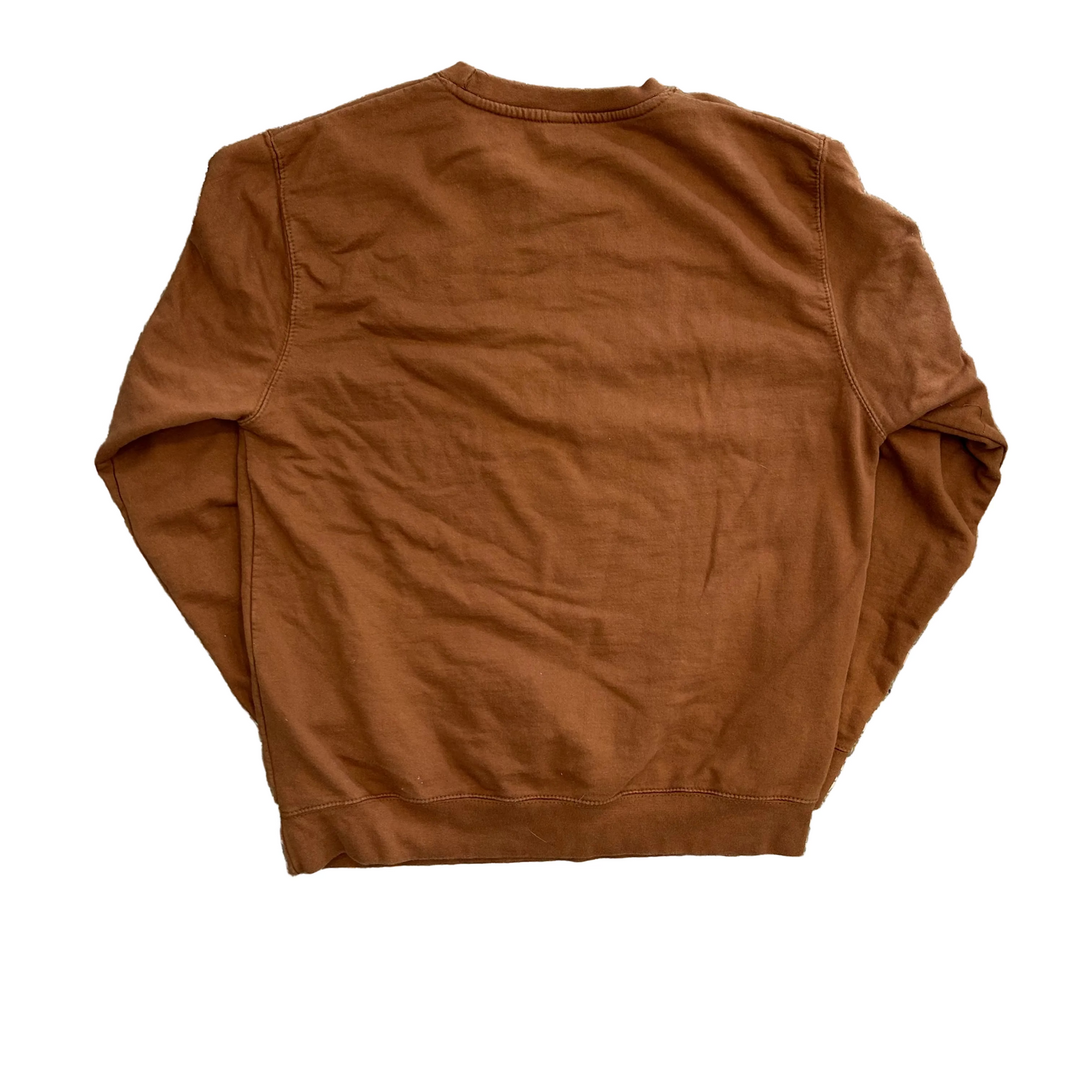 Justhoods Brown Blank Crewneck Sweatshirt - Large - 23" x 27"