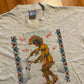 90’s Oneita Power 50 Tombstone Arizona Native American Grey Tshirt - Medium - 21" x 25.5"