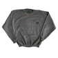 Clubfellow Grey Fleece Pile Crewneck Sweatshirt - XLarge - 24" x 25"