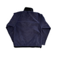 Old Navy Fleece Pile Quarter Zip Up Grey Navy Sweatshirt - Large - 22" x 27"