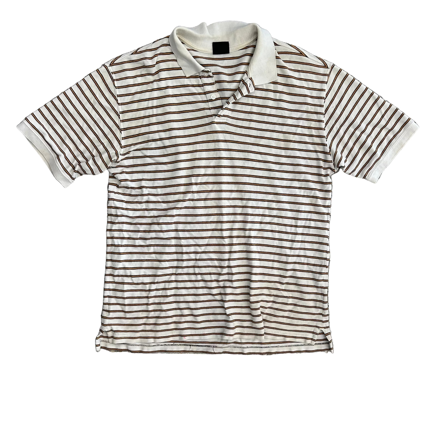 Footaction White Yellow Polo Shirt - Large - 22" x 29"