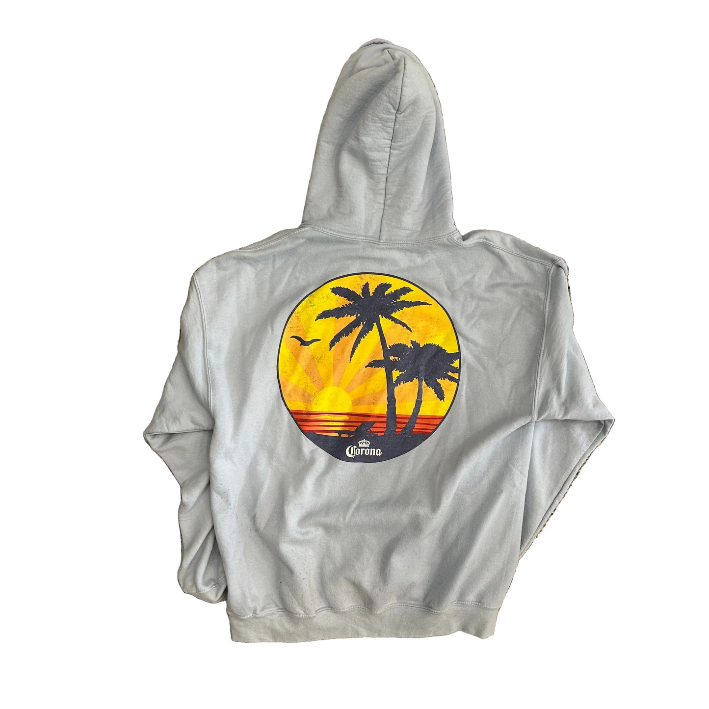 Corona Light Blue Hoodie Sweatshirt - Medium - 21" x 26"