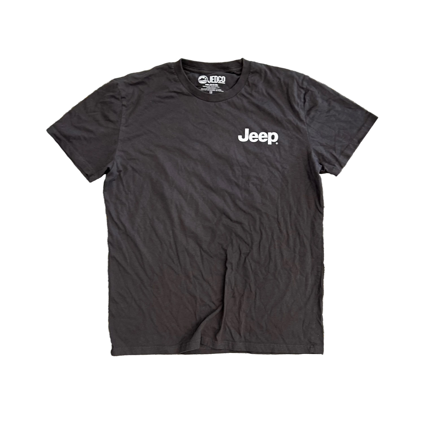 Jeep Explore the Great Outdoors Grey Tshirt - Medium - 20" x 27"