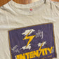 80’s Hanes Softy Year of Intensity White Cotton Tshirt - Medium - 20" x 28"