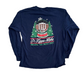 Pike Christmas Navy Blue Longsleeve Shirt - Medium - 21" x 27"