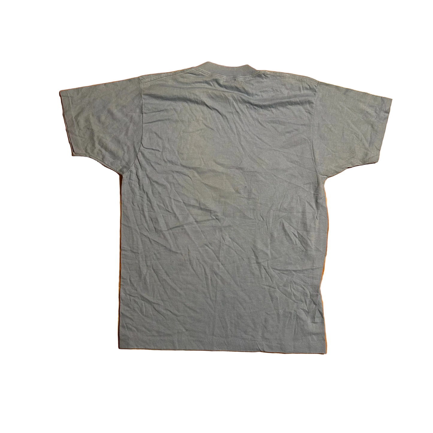 80's Screen Stars Connecticut Water Sailing Light Blue Tshirt - Small - 19" x 26"