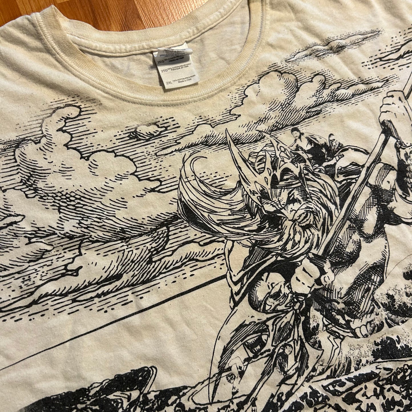 Teefiction Huge in Japan White Tshirt - XLarge - 25.5" x 32"