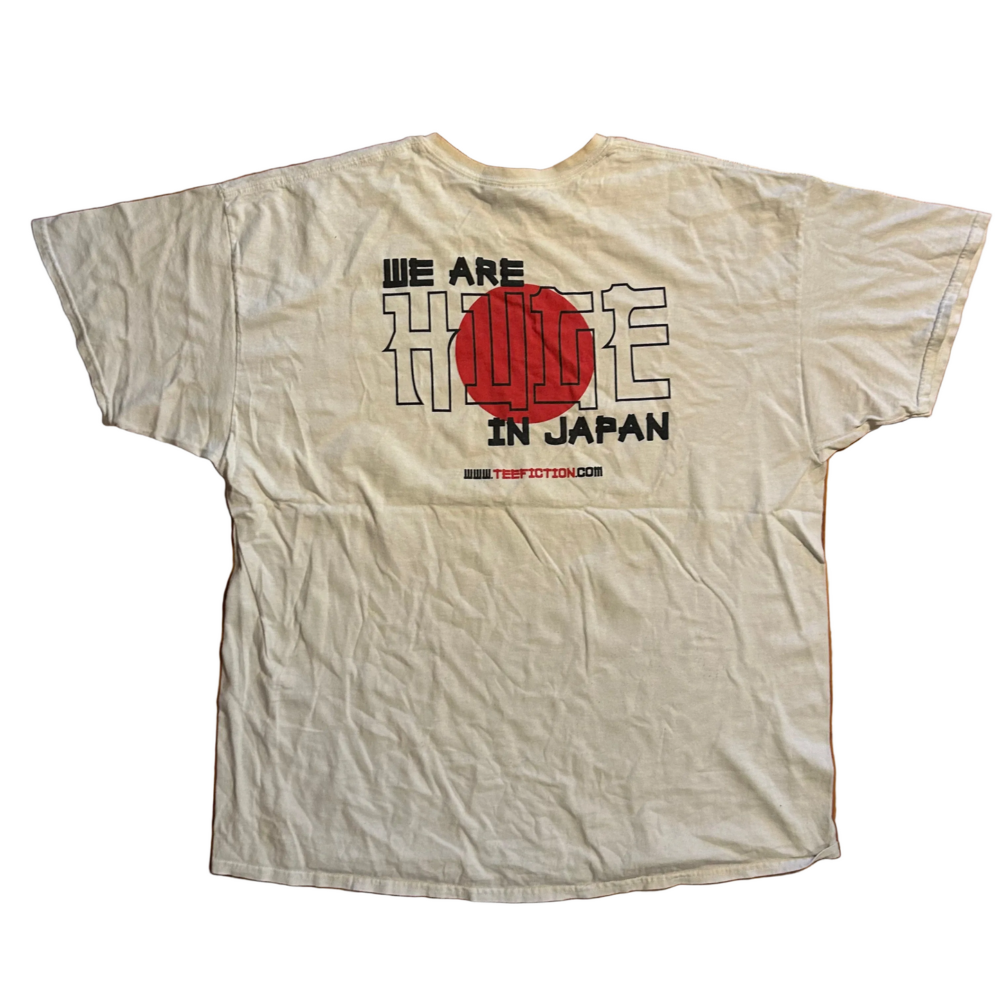 Teefiction Huge in Japan White Tshirt - XLarge - 25.5" x 32"