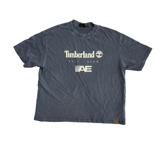 Timberland Grey Navy Tshirt - XLarge - 25" x 28.5"