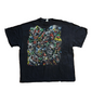 00's Evil Clowns Collage Graphic Tshirt - XLarge - 26.5" x 31"
